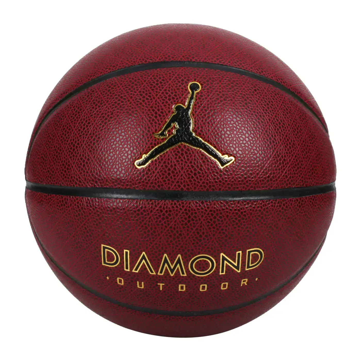 NIKE JORDAN DIAMOND OUTDOOR 8P 7號籃球(室外「J100825289107」-深酒紅黑金,F