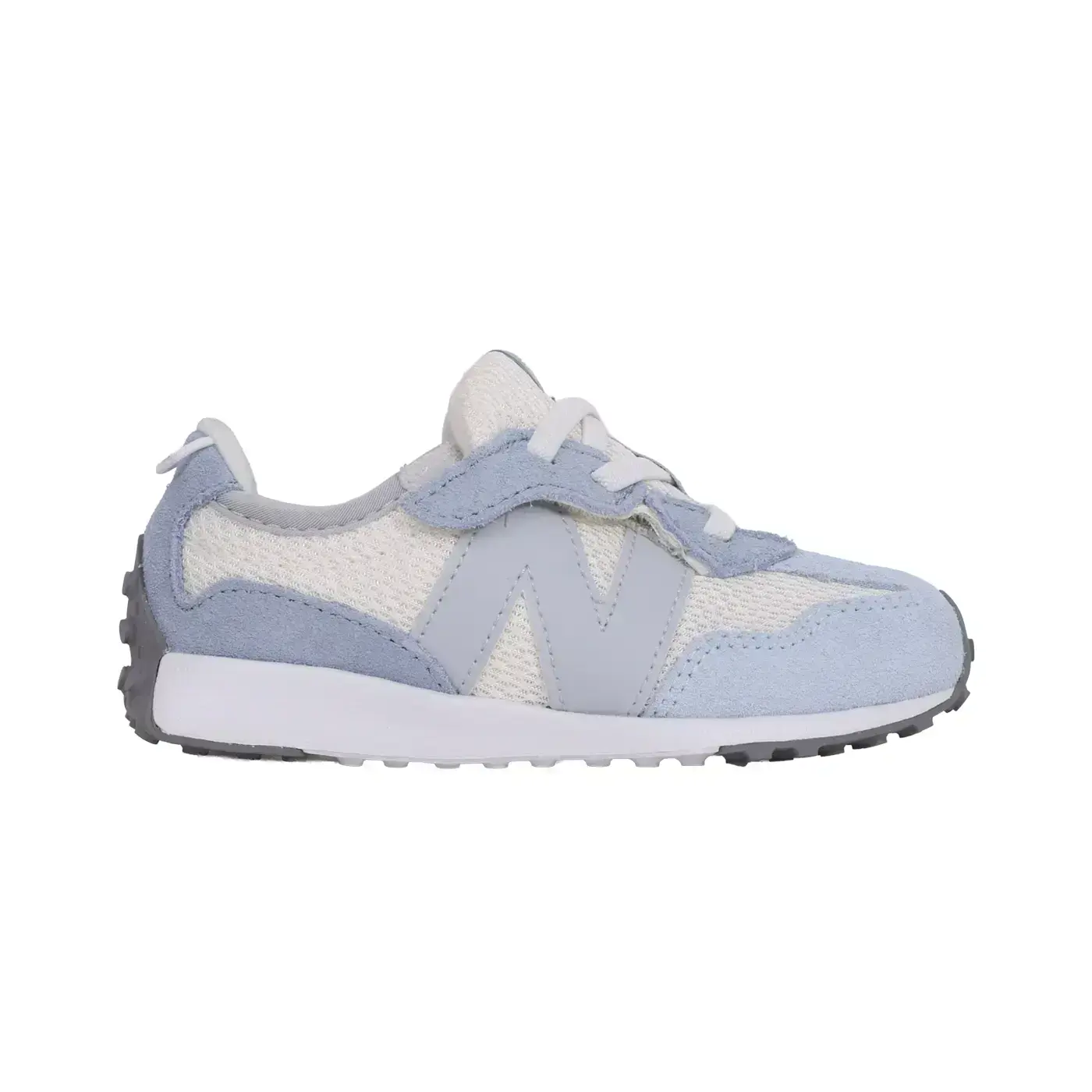 NEW BALANCE 327 男小童復古休閒運動鞋-WIDE( 寬楦 NB 麂皮「I3279BX」-水藍白灰,15