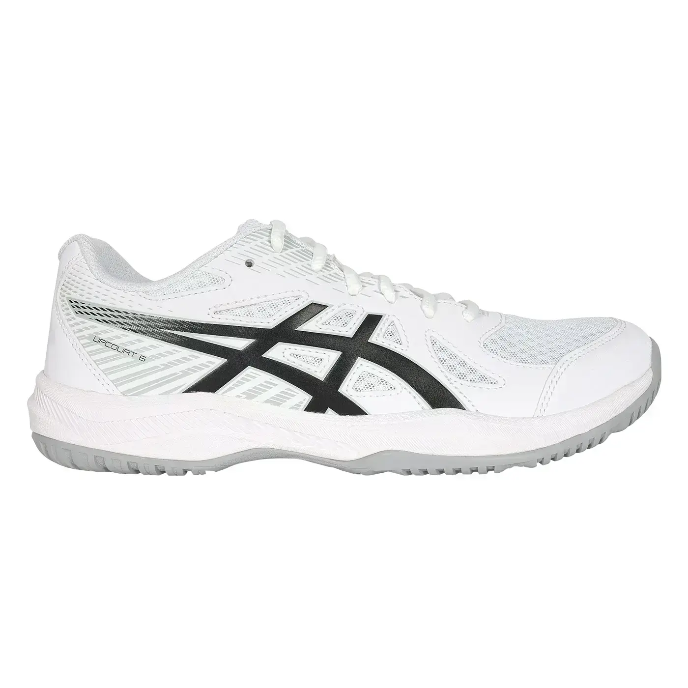 ASICS UPCOURT 6 男排羽球鞋( 排球 羽球 羽毛球 亞瑟士「1071A104-101」-白黑,27