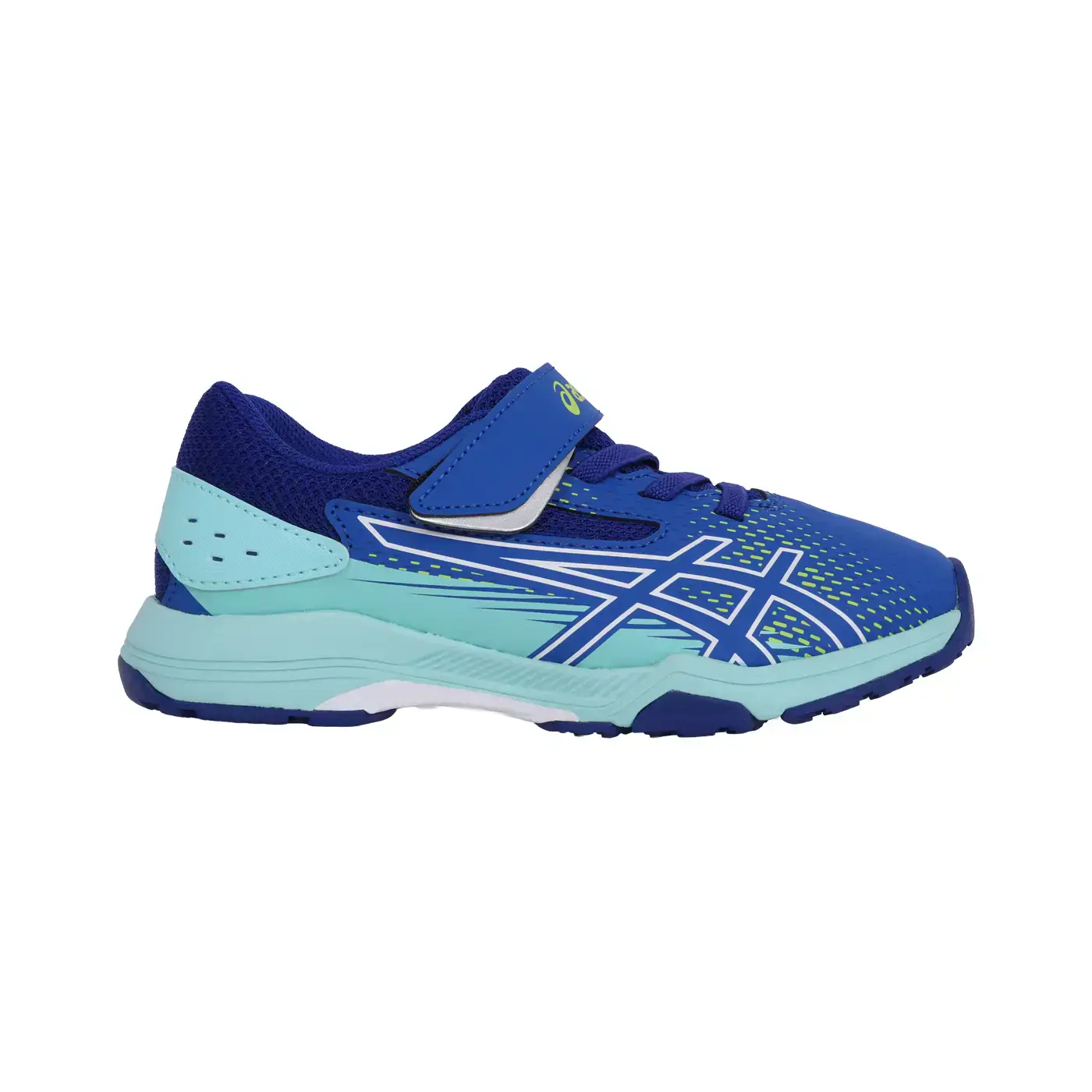 ASICS LAZERBEAM SL-MG-PS 男中童運動鞋-WIDE(寬楦「1154A233-400」-藍湖藍白綠,18