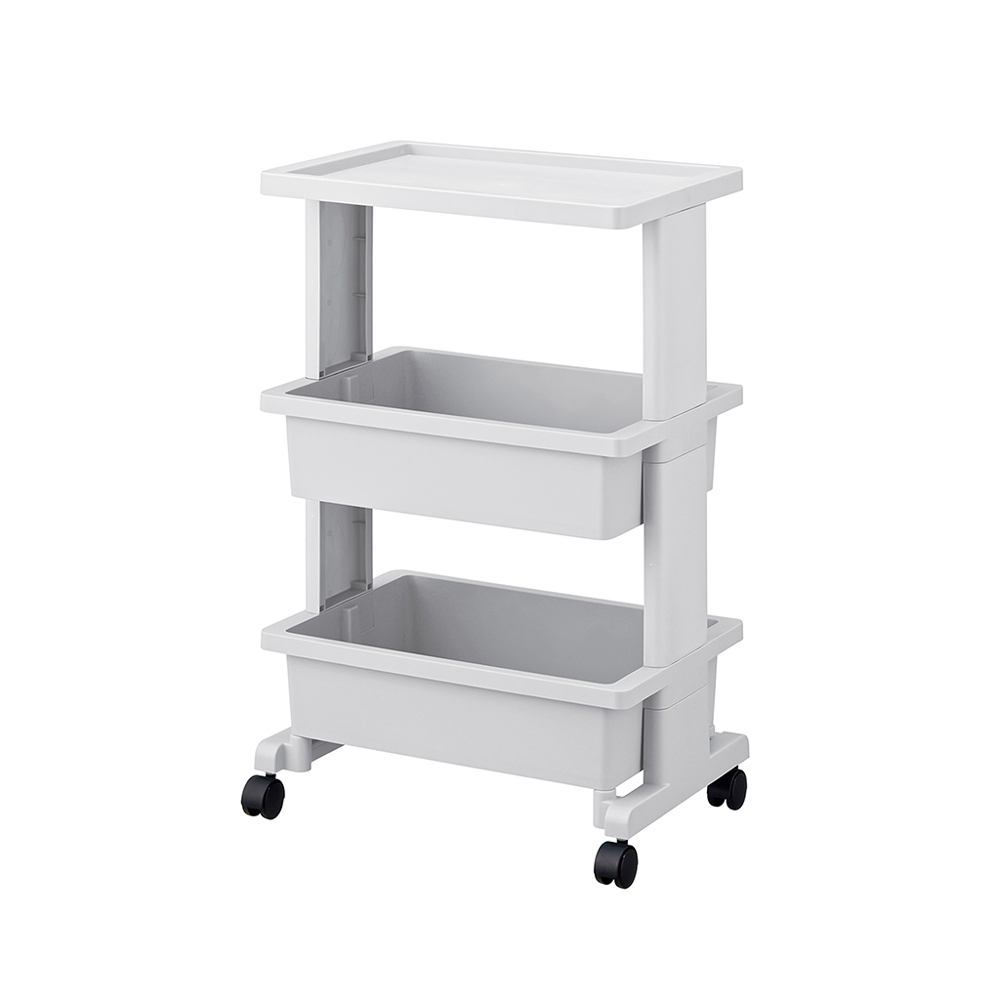 【日本JEJ ASTAGE】lisestyle TABLE WAGON 日製三層收納邊桌推車-DIY-多色可選